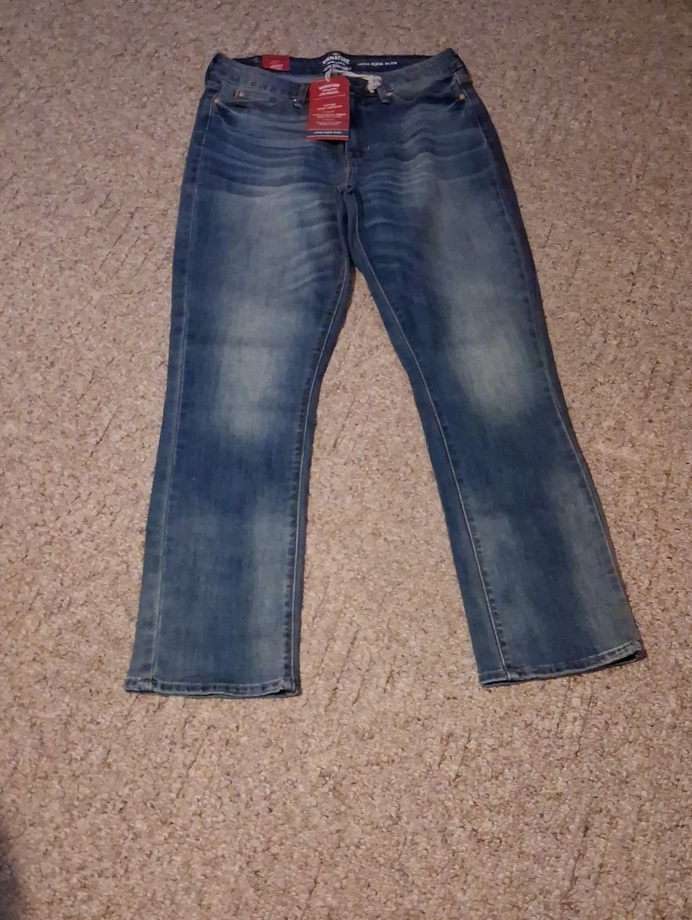 Signature by Levi Strauss Women's Faded Blue Skinny Jeans